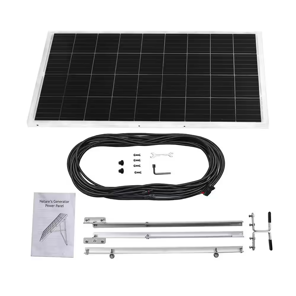 1800W Running/3600W Peak Push Button Start Lithium Solar Generator Gold