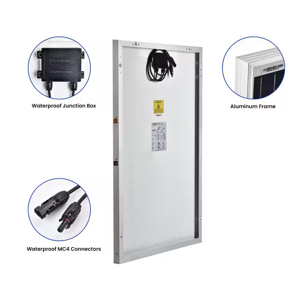 1800W Running/3600W Peak Push Button Start Lithium Solar Generator Gold
