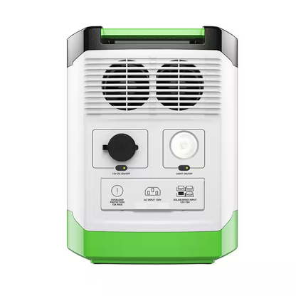 1800W Running/3600W Peak Push Button Start Lithium Solar Generator Gold